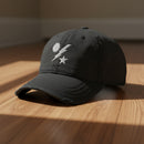 Distressed dad hat with 75th Ranger Regiment insignia. 