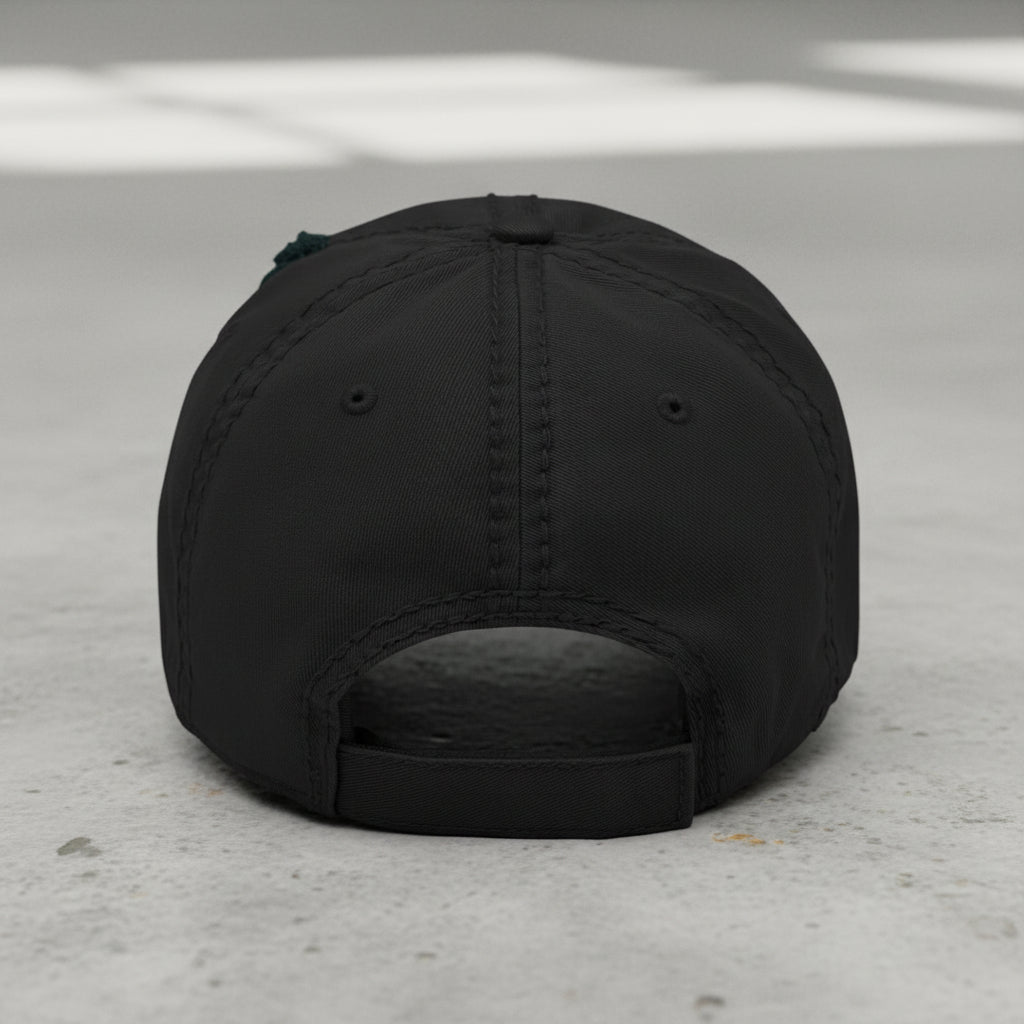 Distressed dad hat with 75th Ranger Regiment insignia. 