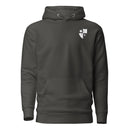 Pullover hoodie with a sleek black and white design of the 75th Ranger Regiment DUI