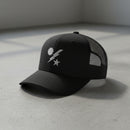 75th ranger regiment dui embroidered on a snapback trucker hat.