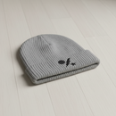 Ribbed knit beanie with 75th ranger regiment dui design