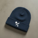 Ribbed knit beanie with 75th ranger regiment dui design