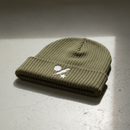 Ribbed knit beanie with 75th ranger regiment dui design