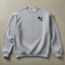 grey sweatshirt with 75th ranger regiment insignia on the left chest