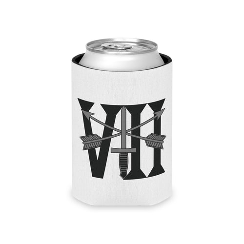 White can cooler with 7th special forces insignia and roman numeral design
