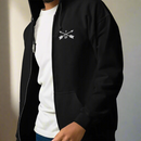 7th special forces hoodie with an embroidered design on the left chest of the crossed arrows.