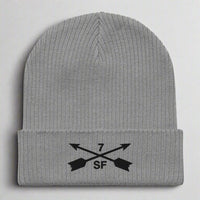 7th special forces group ribbed beanie with embroidered design