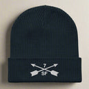 7th special forces group ribbed beanie with embroidered design