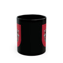 7th special forces group dui printed on a black coffee mug.