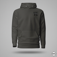 Vintage black hoodie with 7th special forces group insignia on the left chest. 