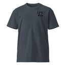 blue t-shirt with 7th special forces insignia on the left chest