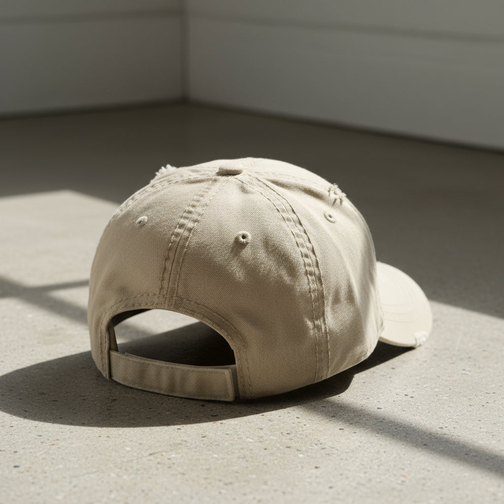 Distressed dad hat with 82nd airborne insignia