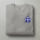 Sweatshirt with 82nd airborne insignia design on the left chest