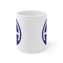 82nd airborne design on a white coffee mug.