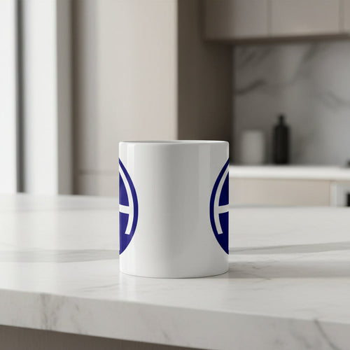 11oz white coffee mug with 82nd airborne division insignia