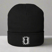 EOD bomb insignia embroidered on a beanie