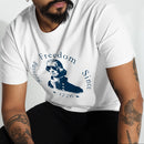 white t-shirt with george washington design