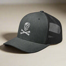 Jolly Roger skull and bones snapback trucker hat