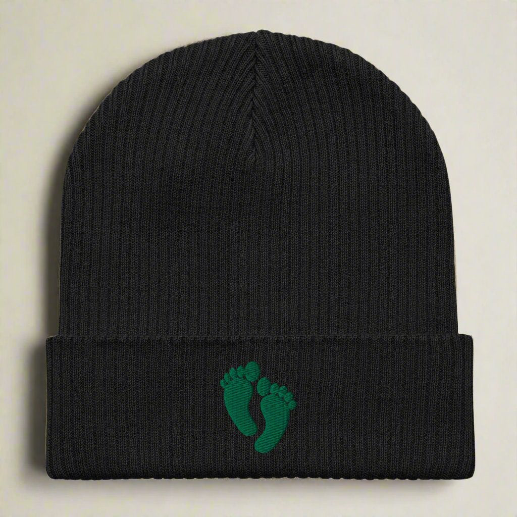 Air Force PJ Green Feet Ribbed Beanie