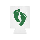 White can cooler with PJ green footprints