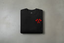 Sweatshirt with crossed tomahawks and RLTW design on the left chest