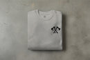 Sweatshirt with crossed tomahawks and RLTW design on the left chest