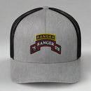 75th ranger regiment special troops battalion scroll and ranger tab snapback trucker hat