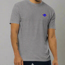Grey t-shirt with world war 2 blue ranger diamond on left chest
