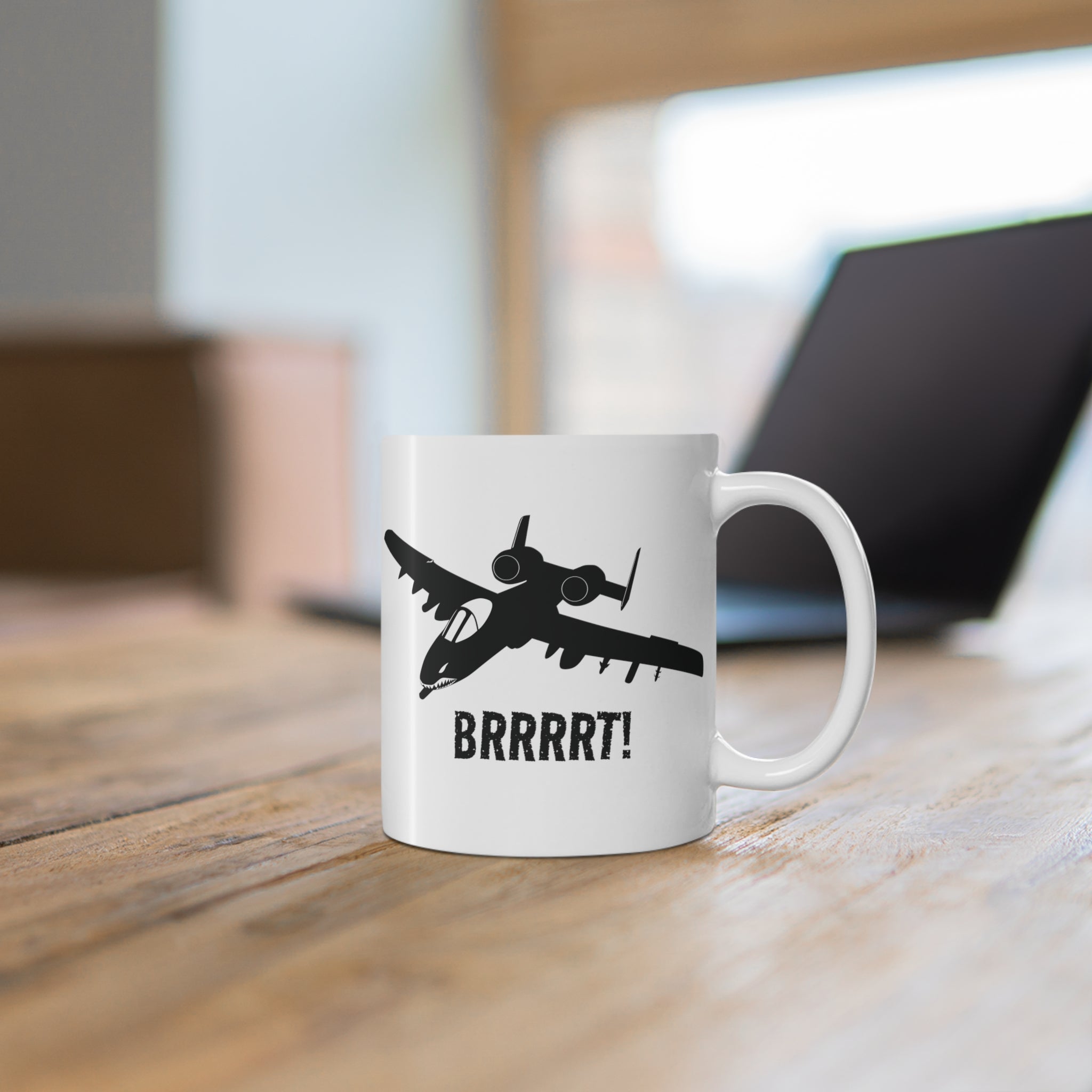 A10 Warthog 11oz White Coffee Mug