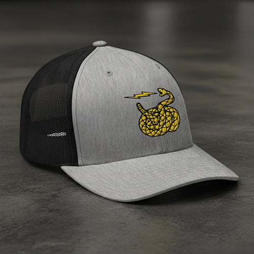 Air force 56th security police squadron insignia snapback trucker hat.