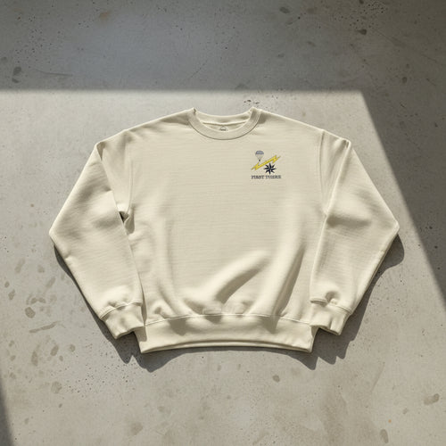 Sweatshirt with air force combat control team design on the left chest for a minimalist look