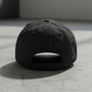 black distressed dad hat with air force pj green feet 33rd ARRS embroidered design