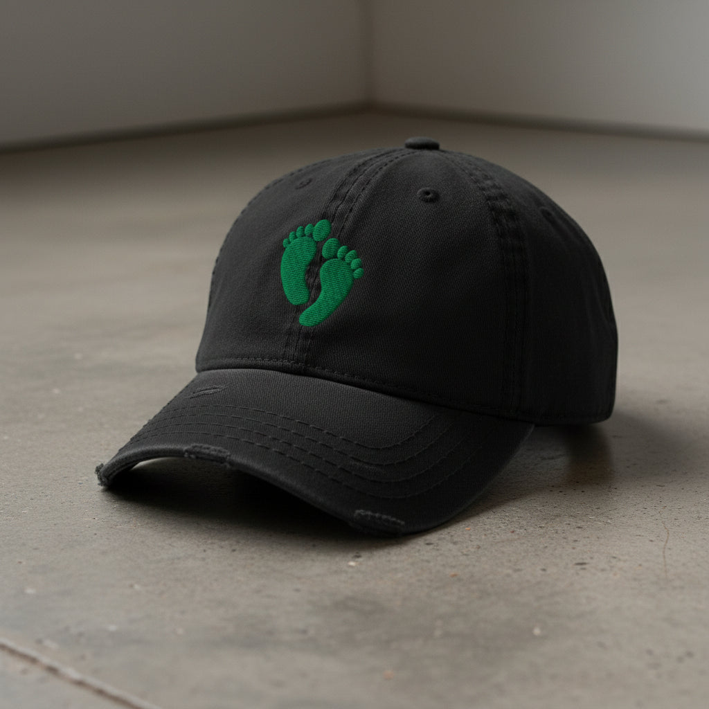 Air Force PJ Green Feet Distressed Dad Hat