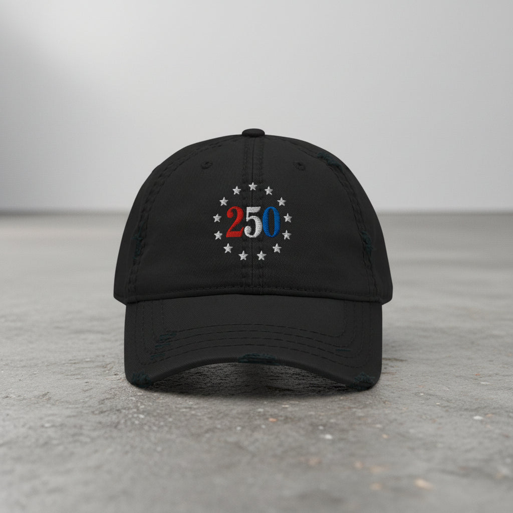 America 250 Anniversary Distressed Dad Hat