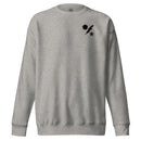 grey sweatshirt with 75th ranger regiment insignia on the left chest