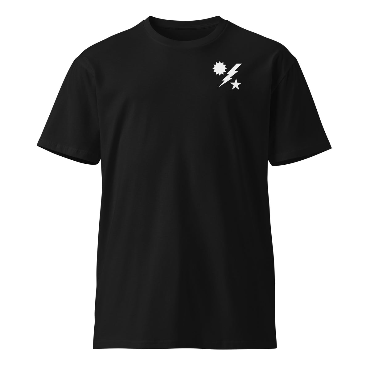 black t-shirt with army ranger insignia 