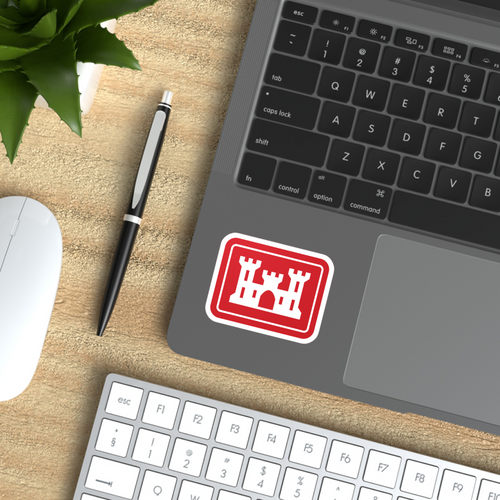 army corps of engineers insignia vinyl decal sticker