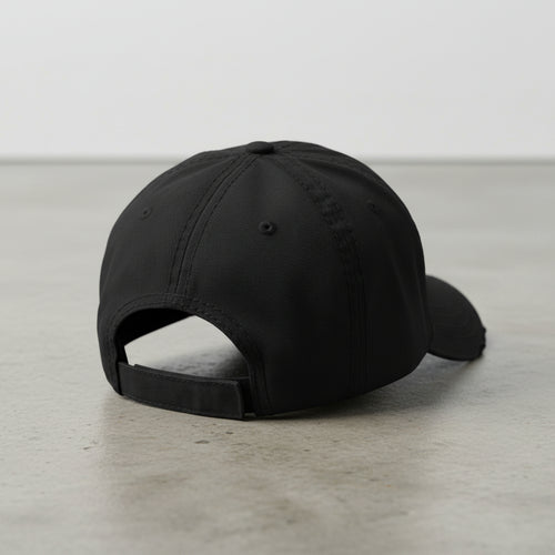 distressed dad hat with the text BAF for bagram airfield 