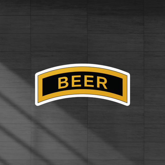 ranger school beer tab sticker decal