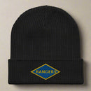 WW2 blue ranger diamond embroidered on a beanie.