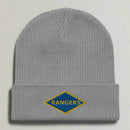 WW2 blue ranger diamond embroidered on a beanie.