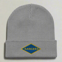 WW2 blue ranger diamond embroidered on a beanie.