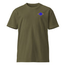 green t-shirt with blue ranger diamond on left chest