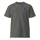 charcoal t-shirt with blue ranger diamond on left chest