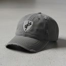 Distressed dad hat with army civil affairs insignia
