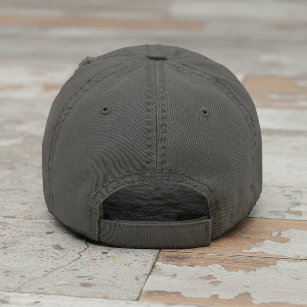 Distressed dad hat with army civil affairs insignia