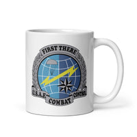 11oz white coffee mug with combat control team insignia