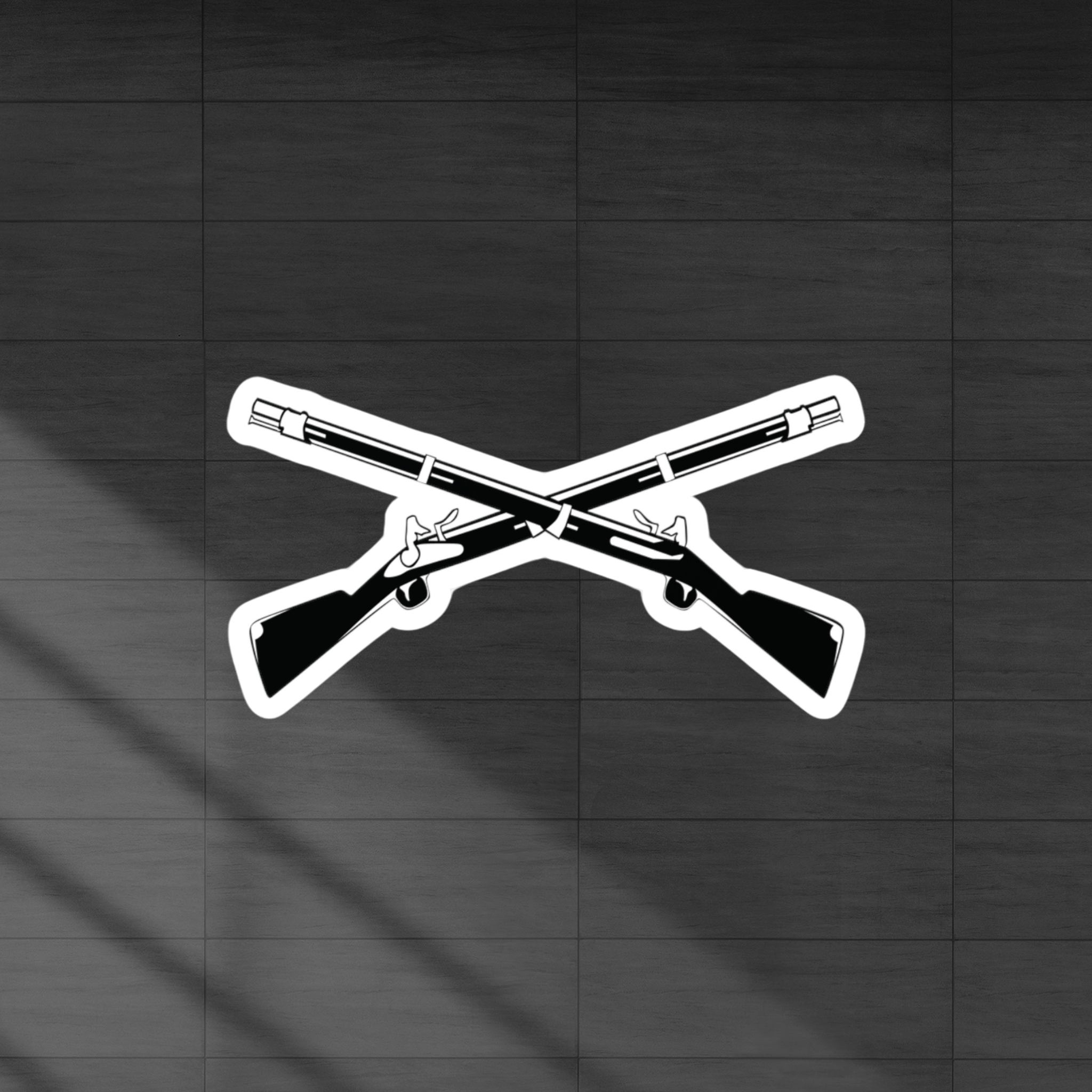 Infantry Crossed Rifles Vinyl Decal Sticker