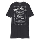 charcoal t-shirt with daniel morgan jack daniel's whiskey design 