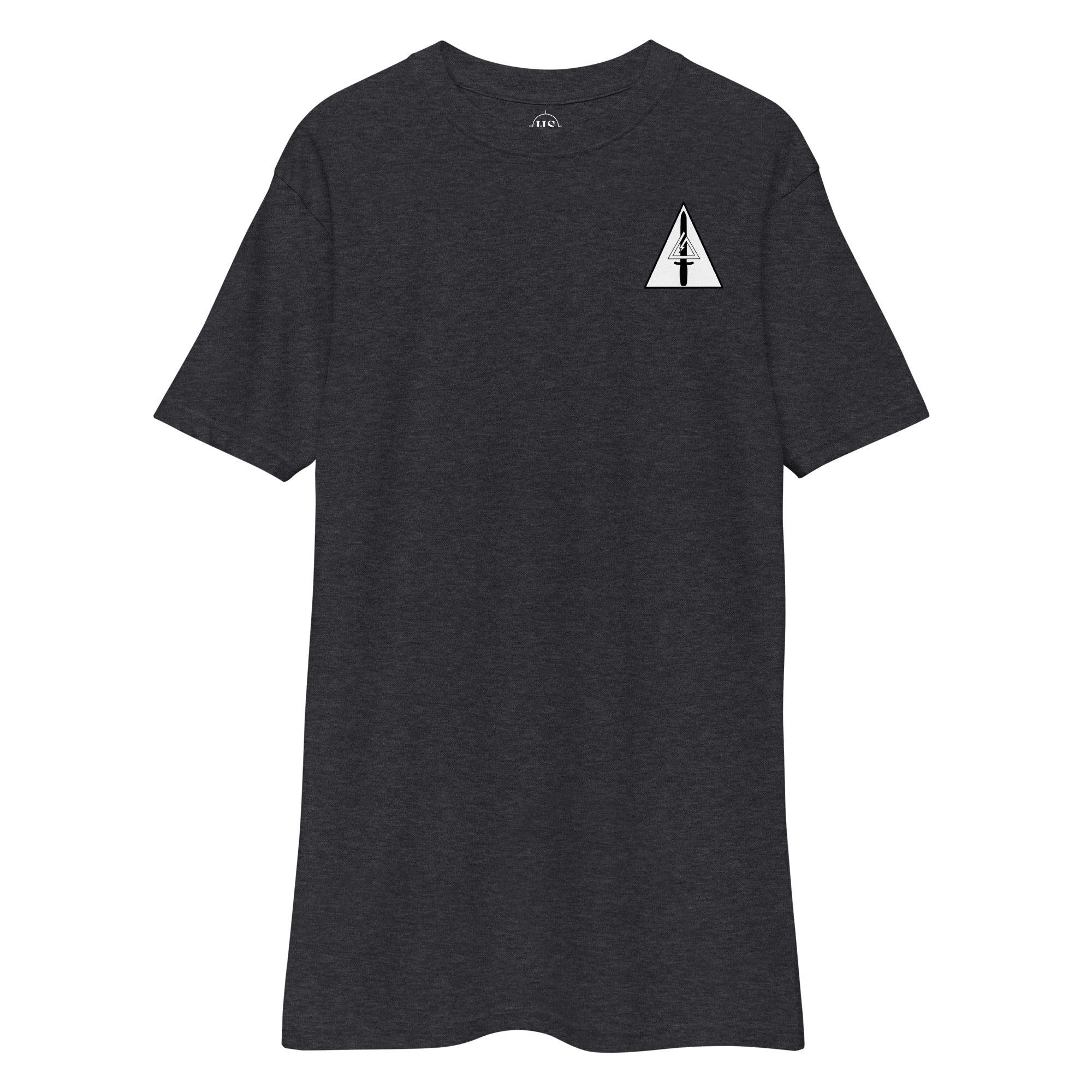 Men's heavyweight tee with Delta Force CAG insignia on the left chest